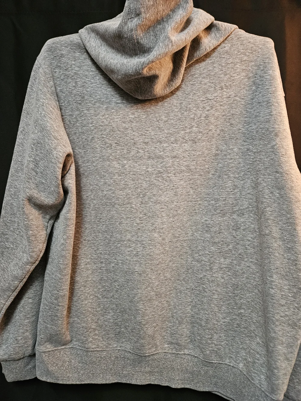 Star Wars Men's Gray Crewneck Hoodie with Red Accent Logo